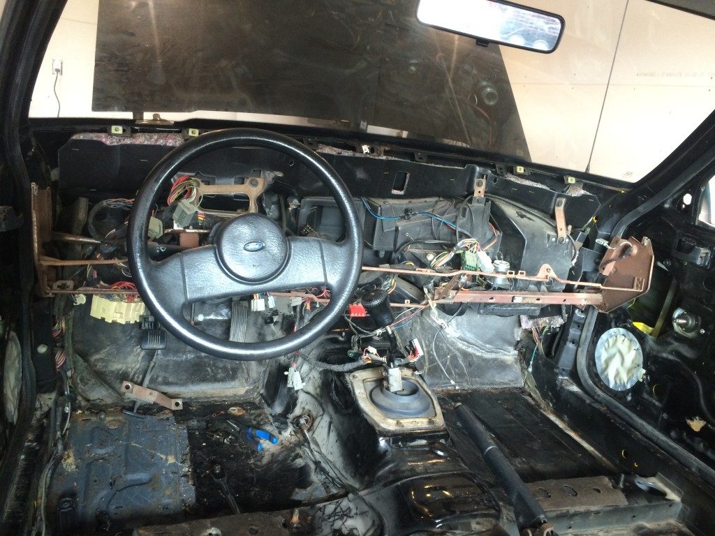 Fox Mustang Interior Restoration - Gutted