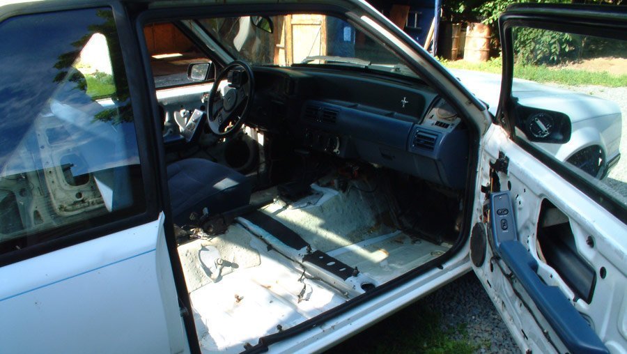 gutting fox body interior