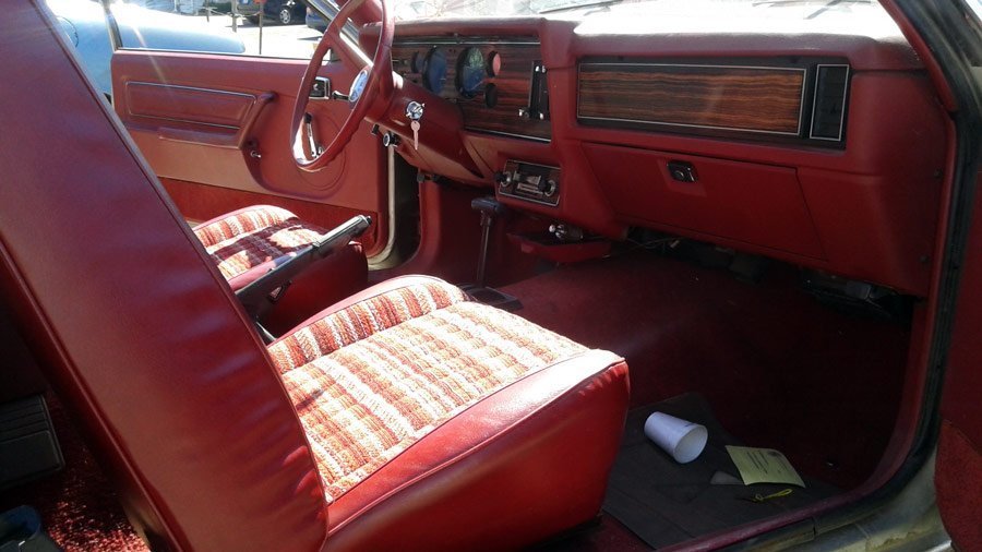 1980 Mustang red interior