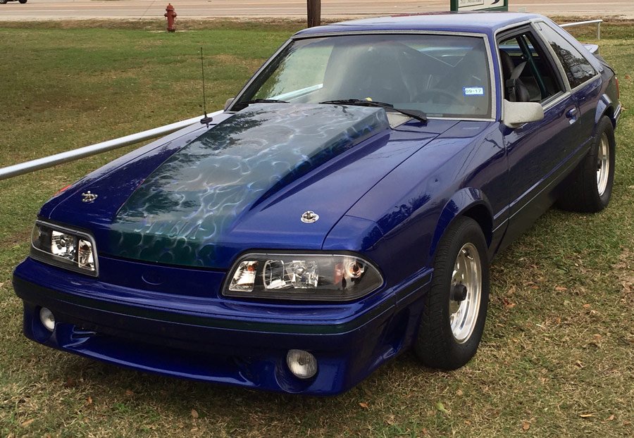 Cobalt blue foxbody Mustang